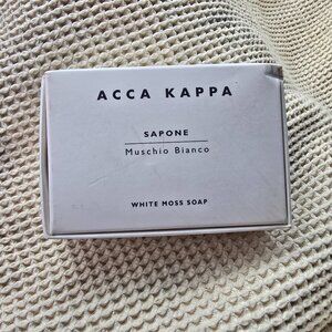 Acca Kappa White Moss Soap Muschio Bianco Bar Italy Luxury Bath NEW Luxe 3.5 oz